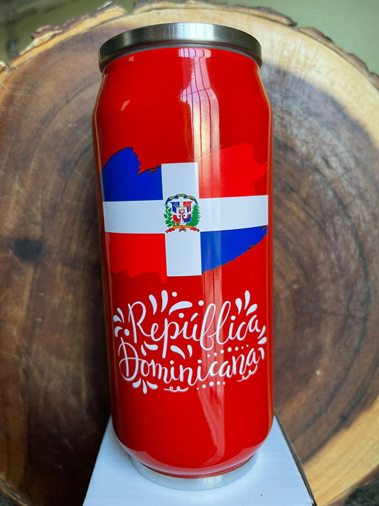 Thermal Tumbler with Dominican Republic Design - 12oz