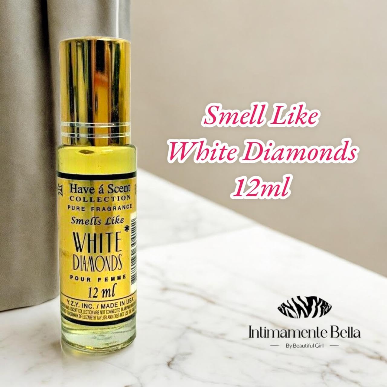 White Diamonds Roll-On Oil Perfume For Women Pure Fragrance 12ml