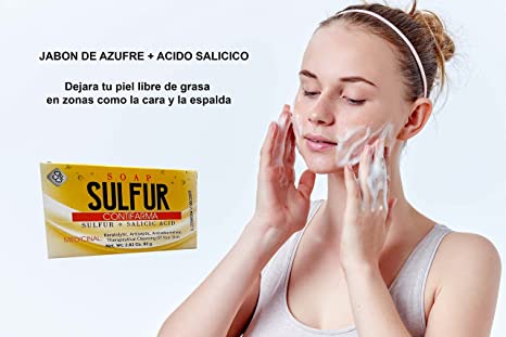 Contifarma AZUFRE + ACIDO SALICILICO jabon, tratamiento para el acne, sulfur soap, for acne, with salicylic acid