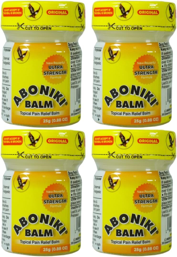 Aboniki Balm Ultra Strength Deep Penetrating Pain Relief 25g (4-Pack)