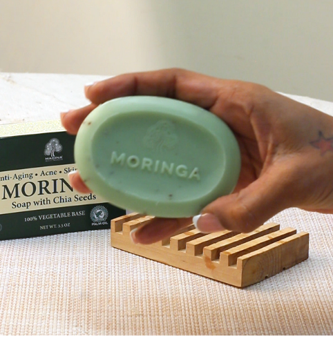 Moringa Soap With Chia Seeds