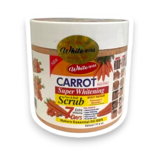 🥕 White Gold Carrot Super Whitening Face & Body Scrub