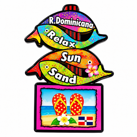 Dominican Republic Fridge Magnets – Tropical Collection 🇩🇴🌴