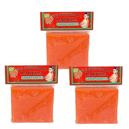 Eclaircissant Larissa Carrot Lightening Beauty Soap 225g Pack of 3