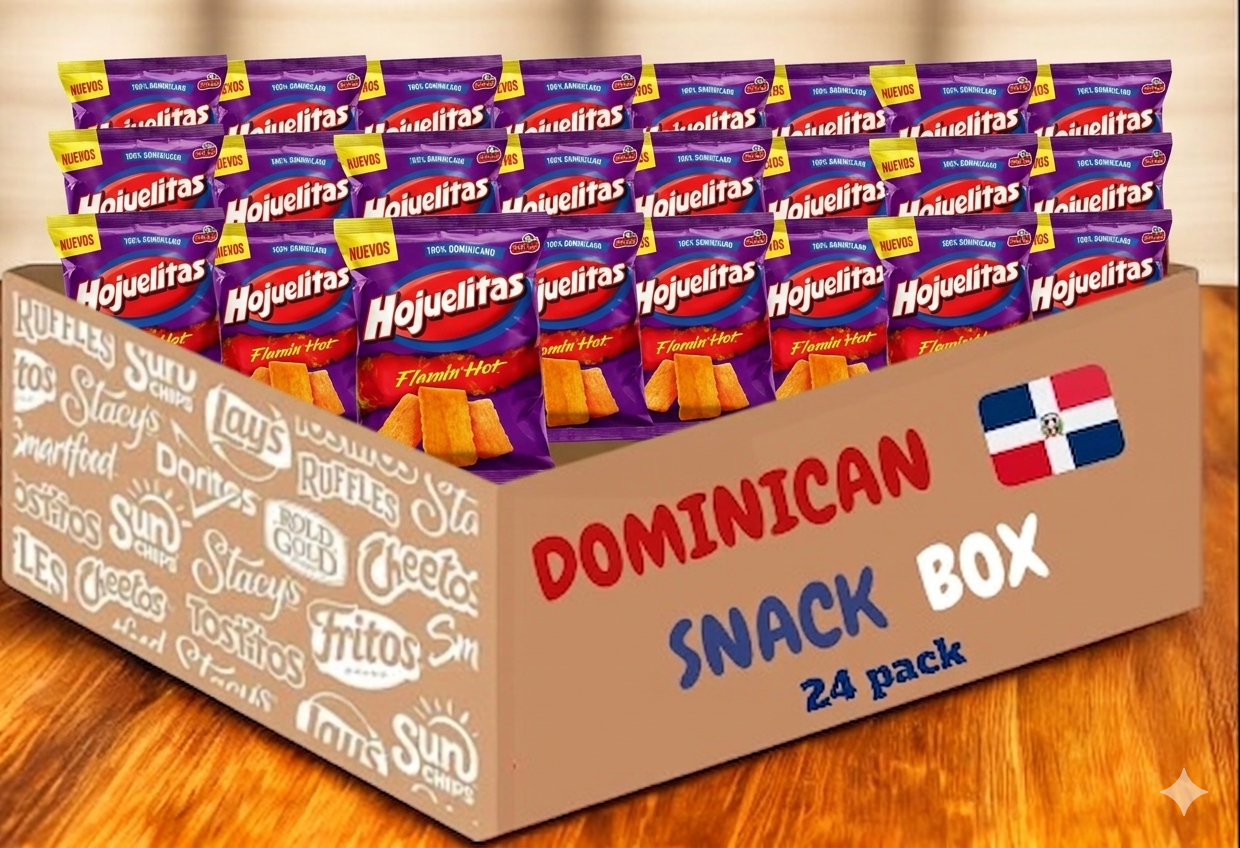 Wholesale Hojuelitas Flamin Hot (ONLY) Snack Box – Crispy, Spicy Dominican Snack - 160 g (pack 24)