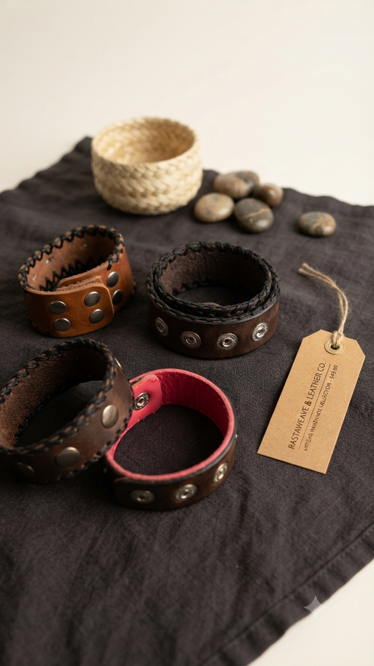 Complete Collection: Artisanal Leather Bracelets (Made in RD)