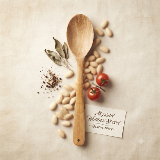 Dominican Guayacán Wood Long Serving Spoon