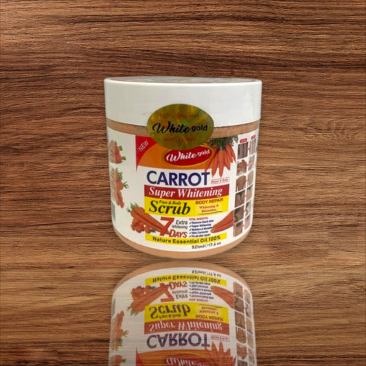 🥕 White Gold Carrot Super Whitening Face & Body Scrub