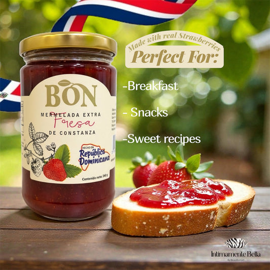 🍓 Bon Mermelada de Fresa – Authentic Dominican Strawberry Jam - 340g