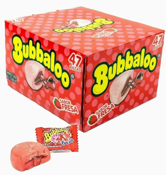 Bubbaloo Strawberry Flavor Bubble Gum