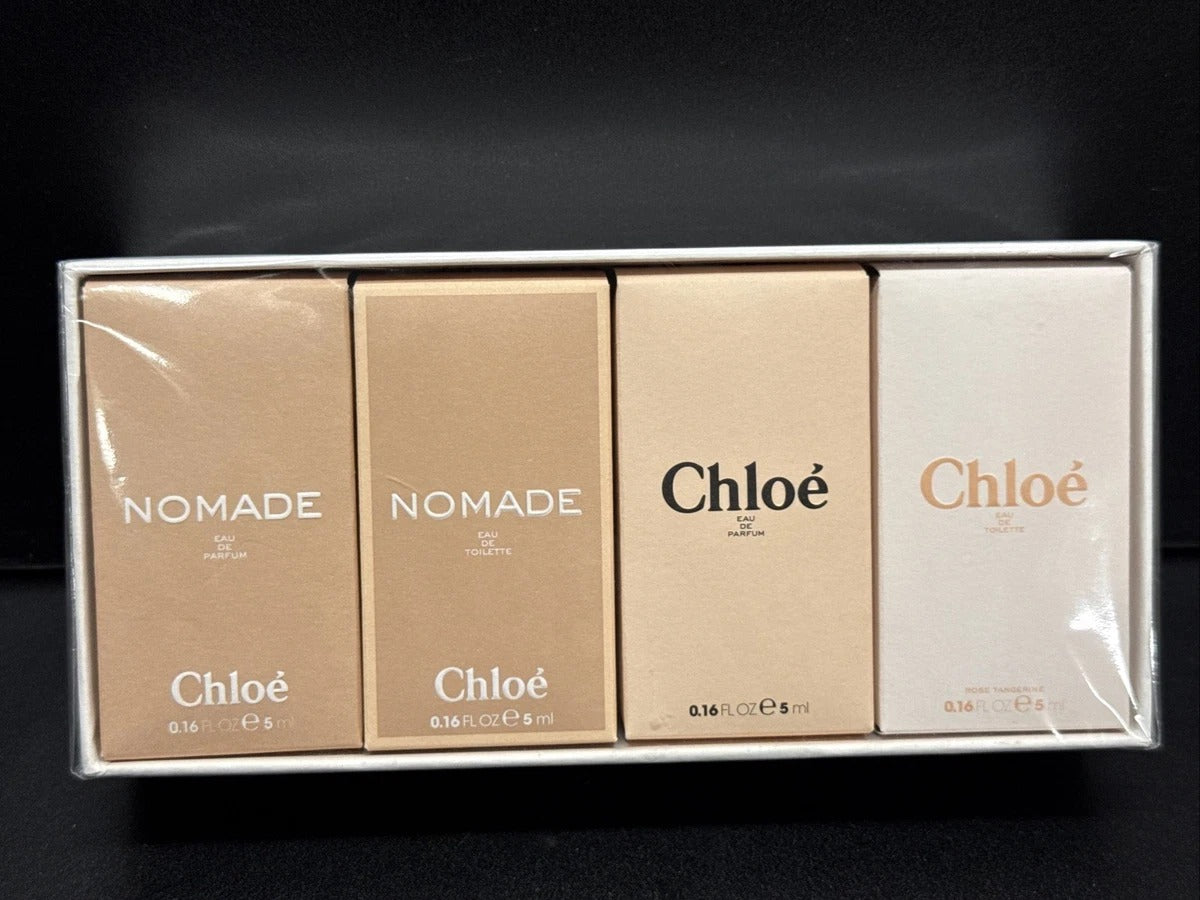 Chloé & Nomade Miniature Fragrance Set (Luxury 4-Piece Collection)