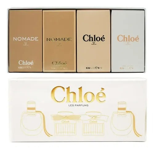 Chloé & Nomade Miniature Fragrance Set (Luxury 4-Piece Collection)