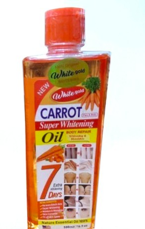 White Gold Super Whitening Carrot Oil / Extra Whitening in 7 Days