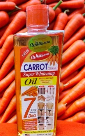White Gold Super Whitening Carrot Oil / Extra Whitening in 7 Days