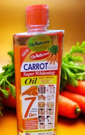 White Gold Super Whitening Carrot Oil / Extra Whitening in 7 Days