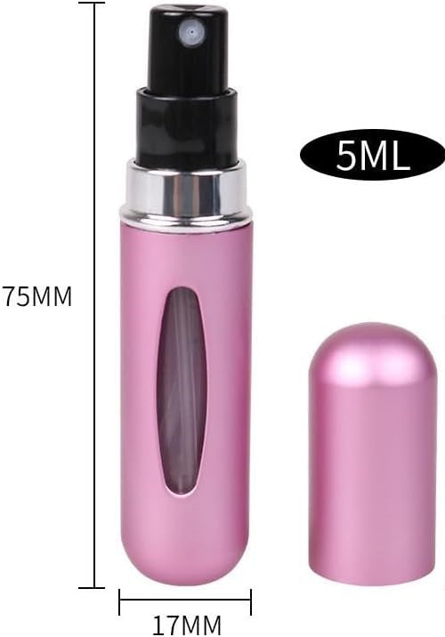 Perfume Refill Spray Bottle 0.17oz (5ml) Pack of 6 Units