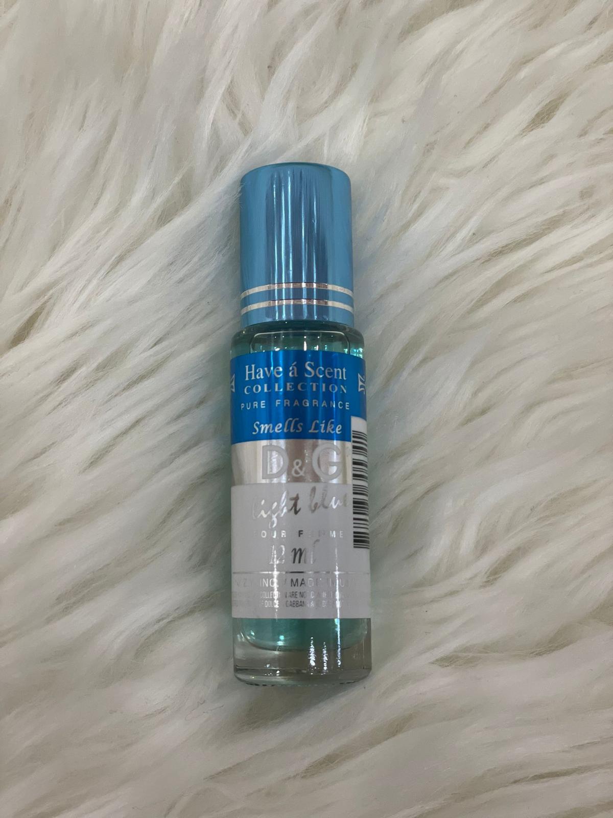 D & G Light Blue Roll-On Oil Perfume For Women 12ml Pure Fragrance Oil
