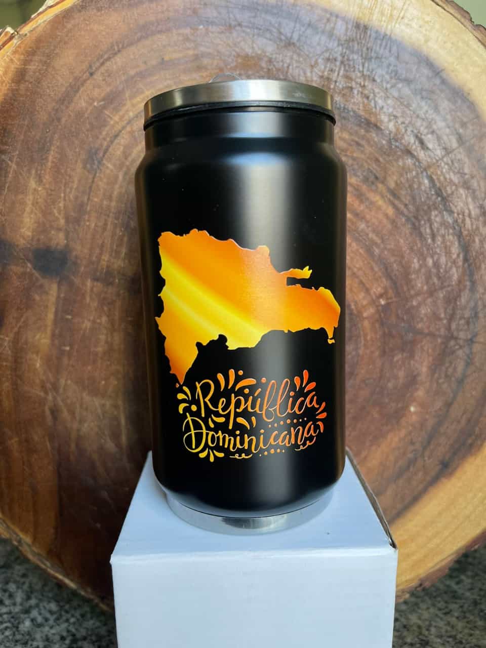 Thermal Tumbler with Dominican Republic Design - 8oz