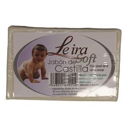 Jabon de Castilla Leira Soft Castile Soap 90g (3.17oz) Sensitive Baby Skin Hypoallergenic Soap