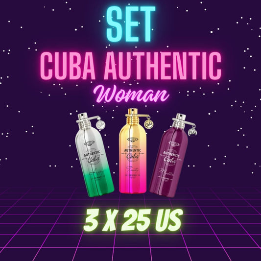 Cuba Authentic Perfume 3.3 oz. Fragrance Women Tasty, Mystic and Happy