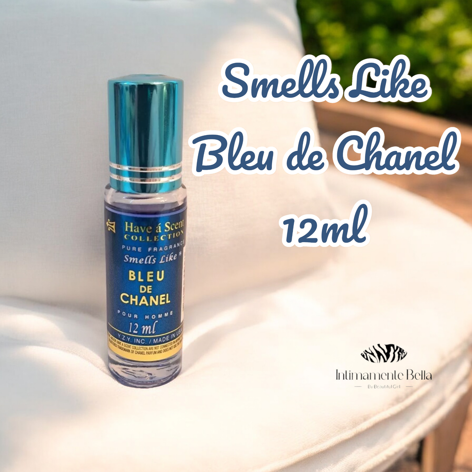 Bleu de Chanel Roll On Oil Perfume For Men Pure Fragrance 12ml Intimamente Bella