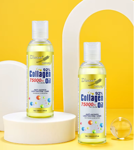 Wholesale Collagen 75000IU Youthful Glow Oil 92%  Lighten Fine Lines Brighten Body Serum Dry Skin Hydrating Plumps, Lifts Massage Oil (6 units)