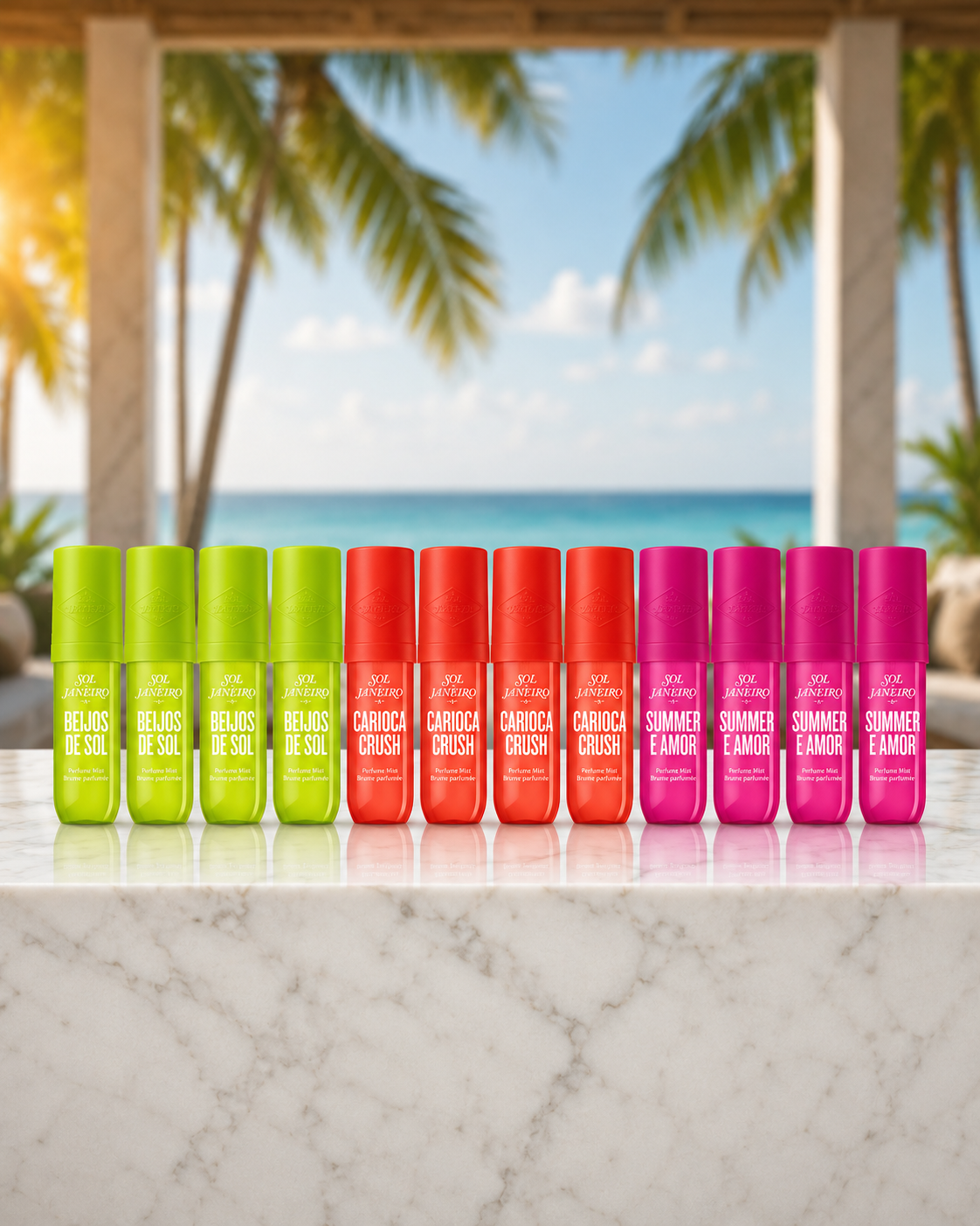 WHOLESALE LOT: Set of 12 Sol de Janeiro Body Mists (Limited Summer Edition)