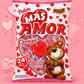 Más Amor Cherry Flavor Heart-Shaped Lollipops – 24 Pieces