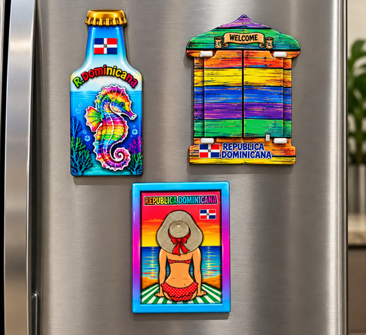 Dominican Republic Fridge Magnets – Tropical Souvenir Collection
