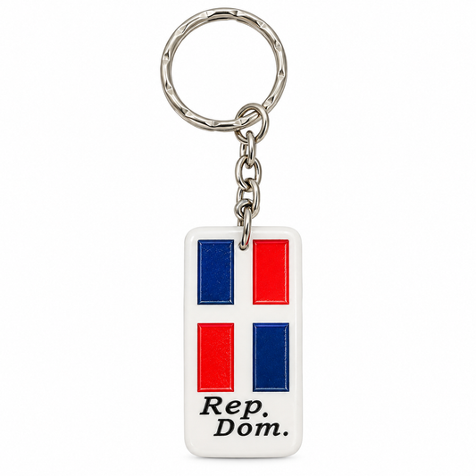 Dominican Republic Flag Keychain – “Rep. Dom.” Souvenir