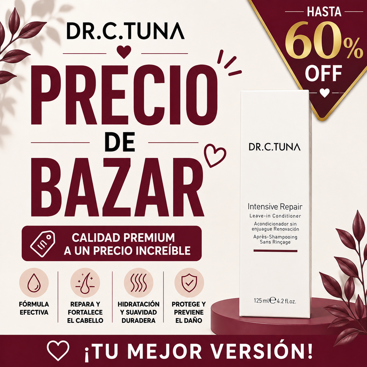 Dr. C. Tuna Intensive Repair Leave-in Conditioner – Bazaar Sale Edition (Up to 60% OFF)