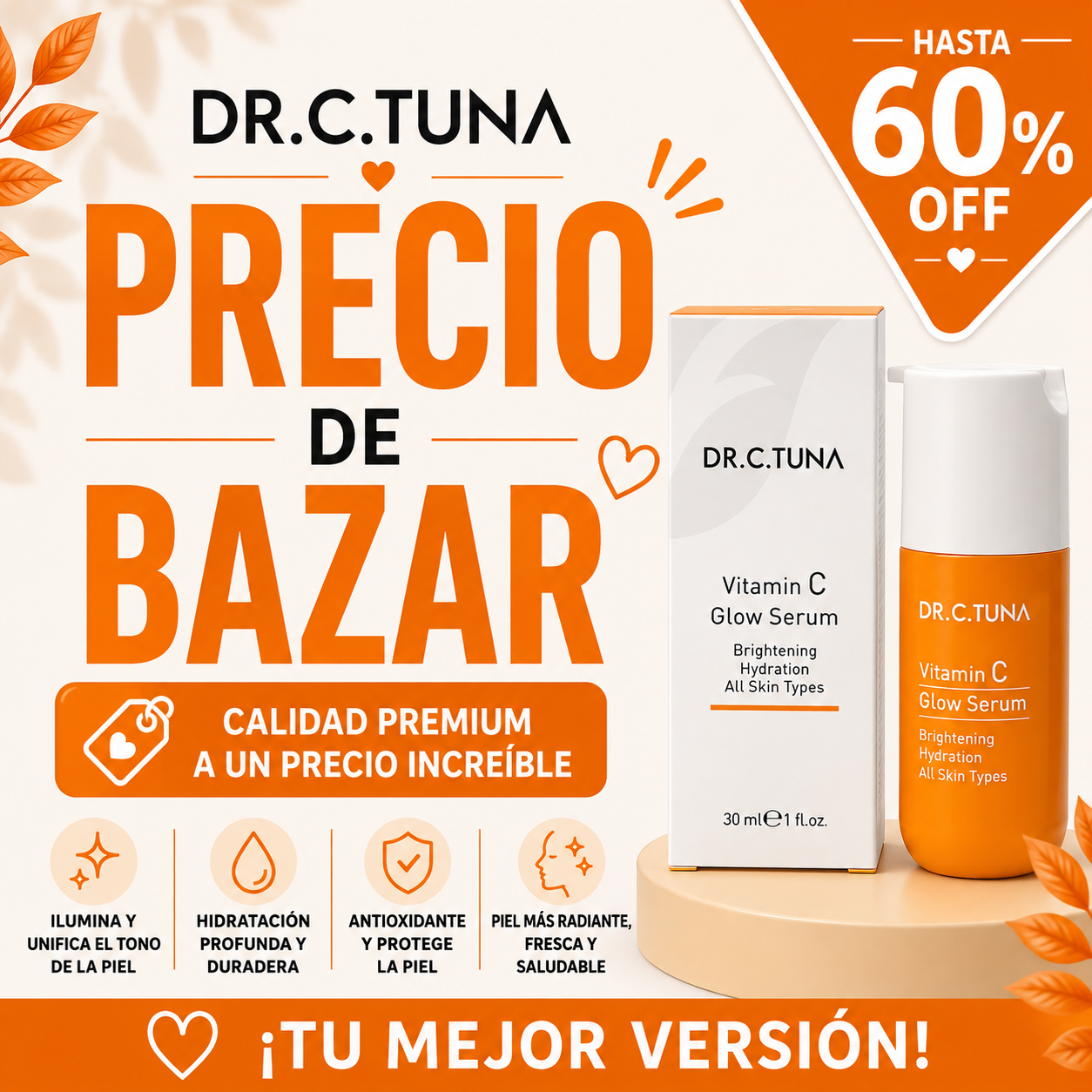 Dr. C. Tuna Vitamin C Glow Serum – Bazaar Sale Edition (Up to 60% OFF)