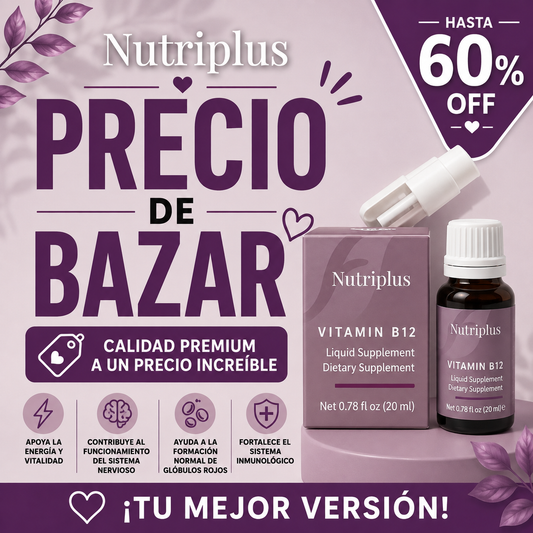 Nutriplus Vitamin B12 Liquid Supplement – Bazaar Sale Edition (Up to 60% OFF)