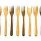 Dominican Guayacán Wood Dining Fork Set (8-Piece)