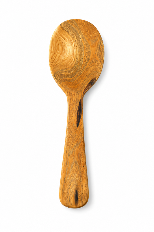 Dominican Guayacán Wood Rice Paddle / Serving Spoon