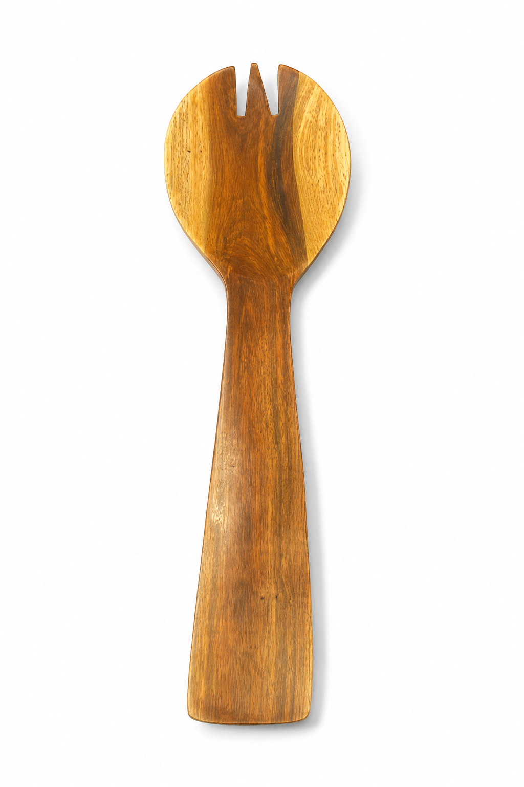 Dominican Guayacán Wood Wide Salad Fork / Serving Utensil