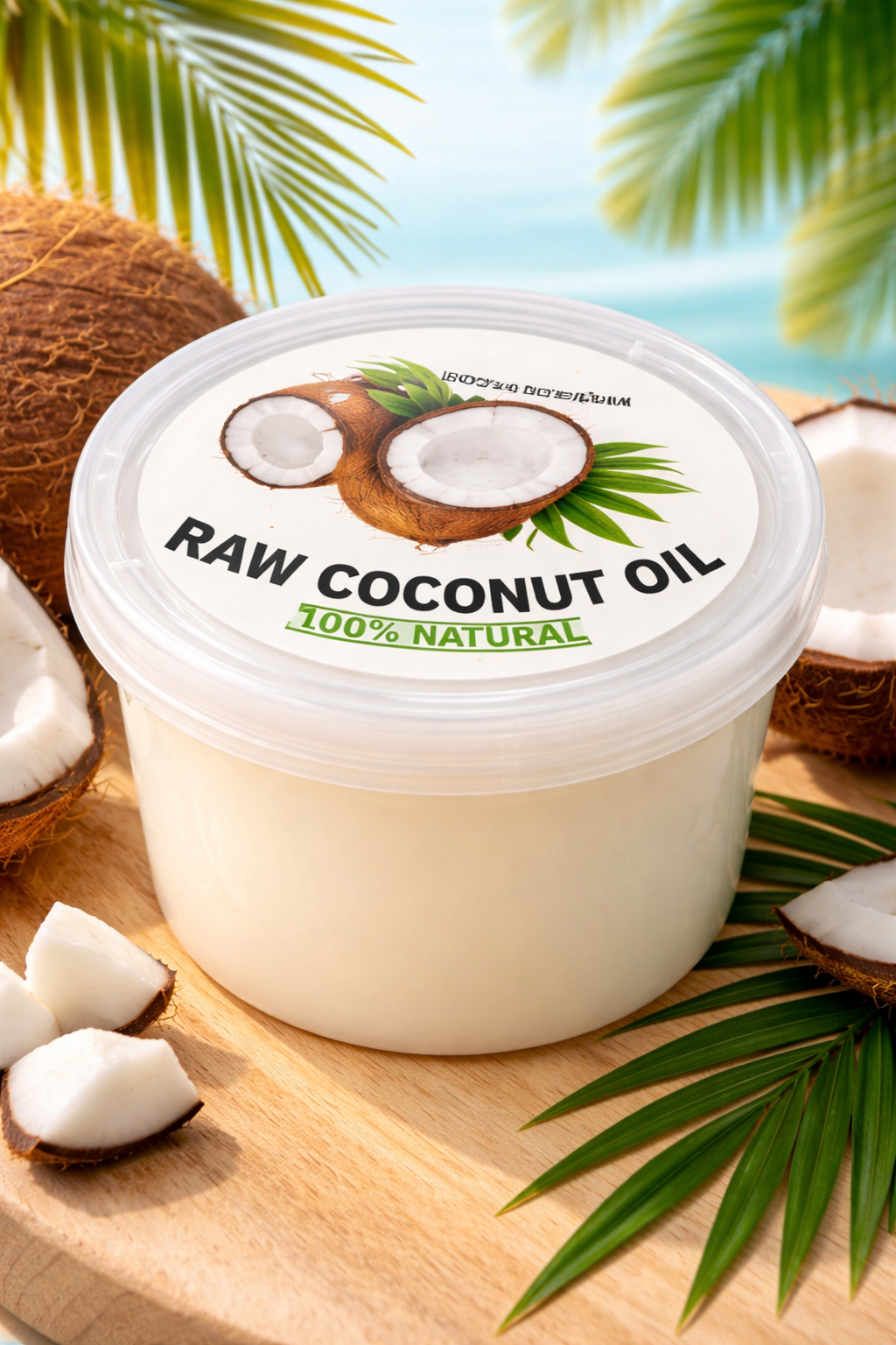 ACEITE DE COCO CRUDO 100% NATURAL