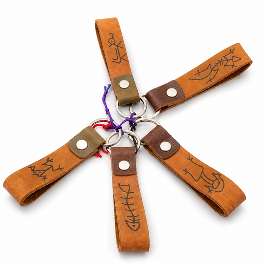 Personalized Genuine Leather Keychain – Made in the Dominican Republic