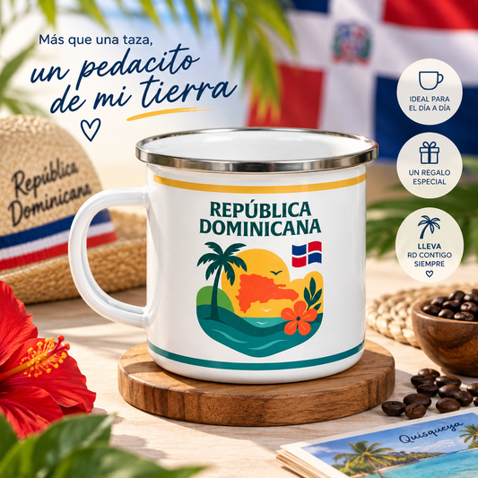 Dominican Republic Souvenir Mug – Tropical Island Design