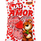 Más Amor Cherry Flavor Heart-Shaped Lollipops – 24 Pieces