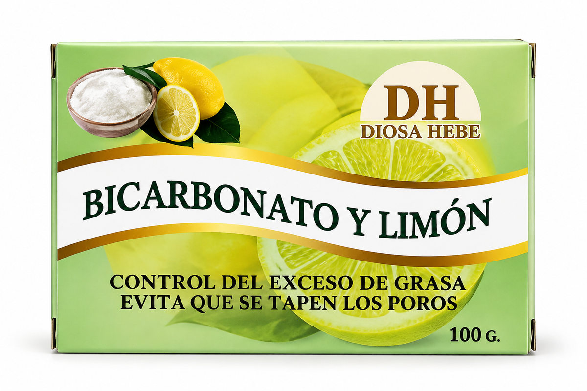 hazme a descricion        Diosa Hebe Baking Soda & Lemon Soap – Oil Control, 100g
