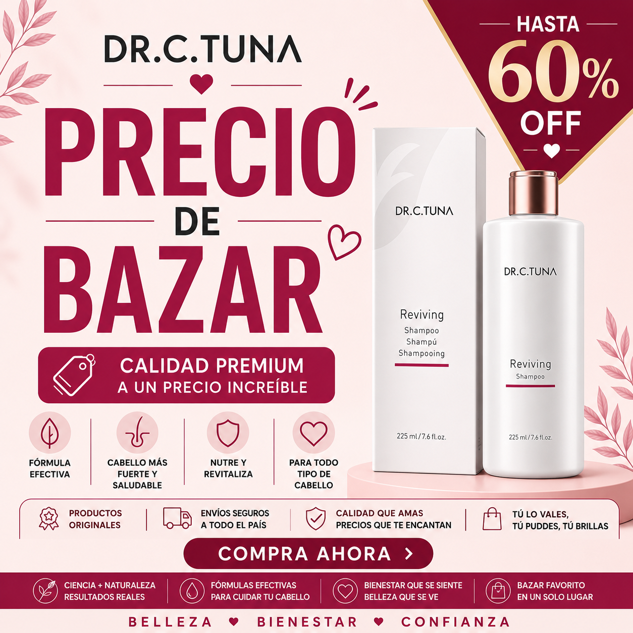 Dr. C. Tuna Reviving Shampoo – Bazaar Sale Edition (Up to 60% OFF)