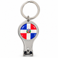 Dominican Republic Flag Keychain with Nail Clipper – 2-in-1 Souvenir