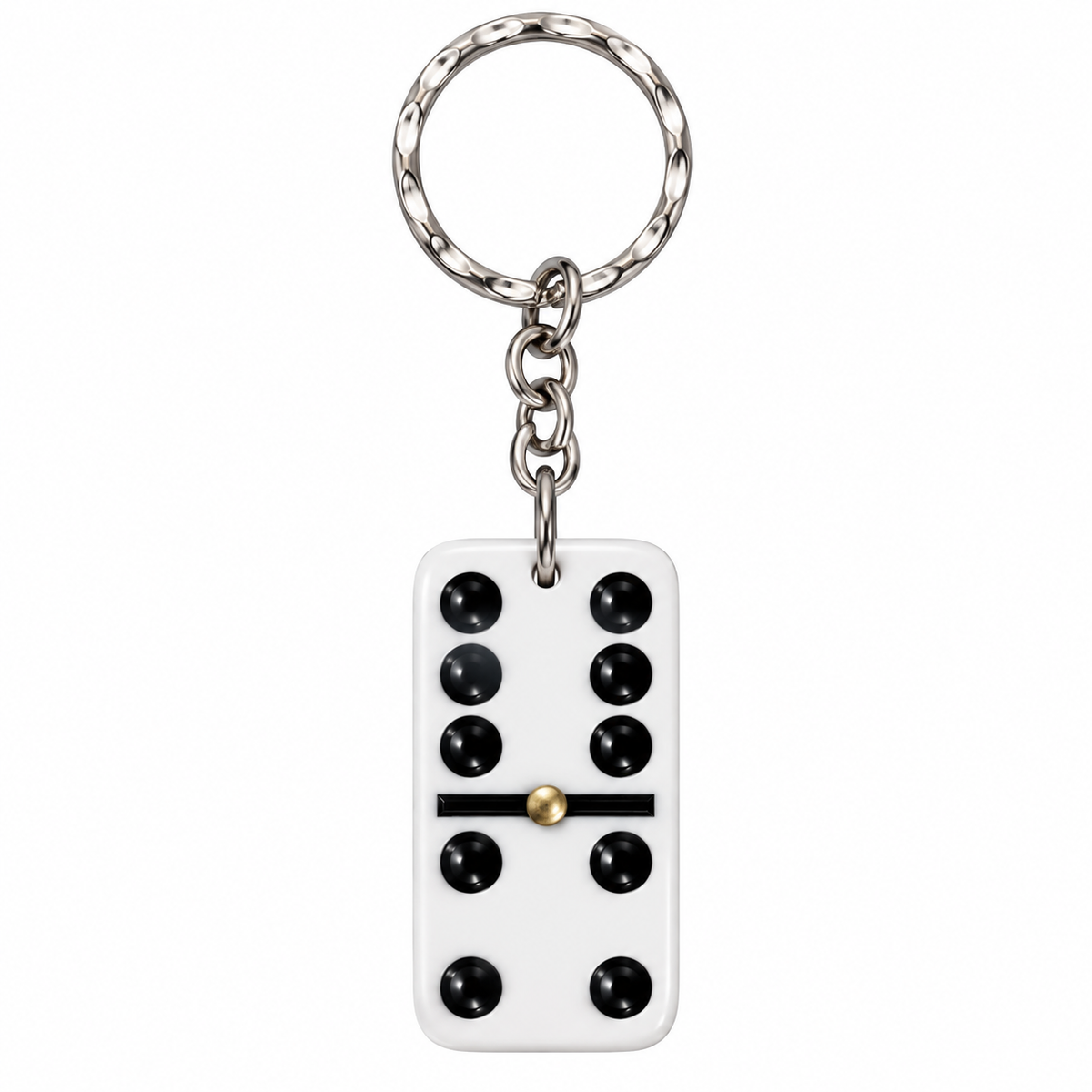 Dominican Domino Keychain – Classic Cultural Souvenir