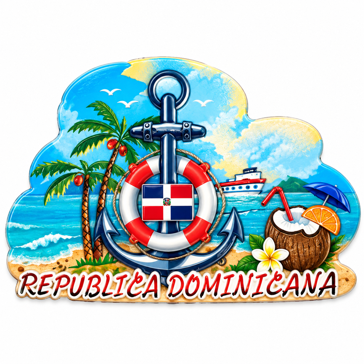 Dominican Republic Beach & Travel Magnets