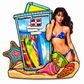 Dominican Republic Beach & Travel Magnets