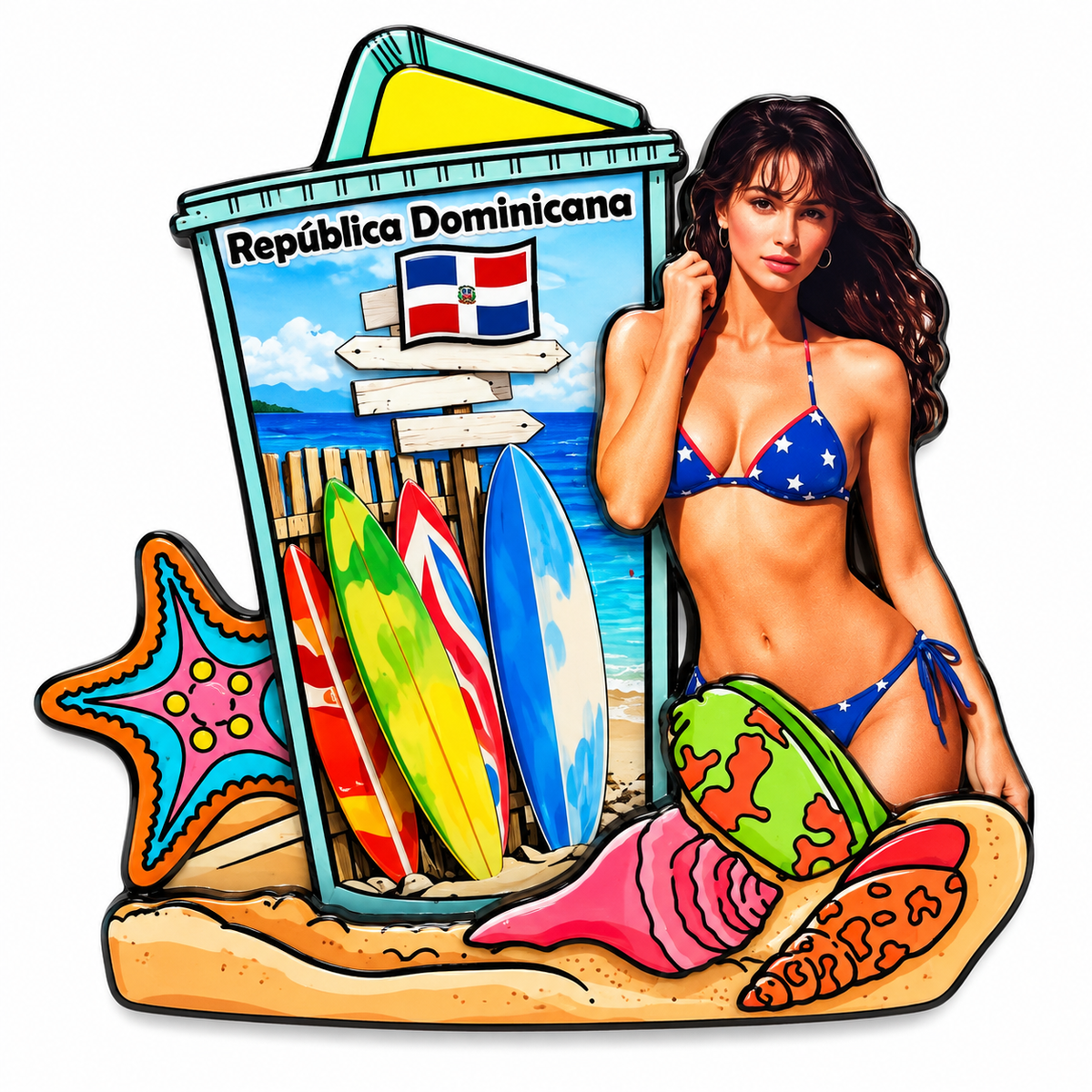 Dominican Republic Beach & Travel Magnets