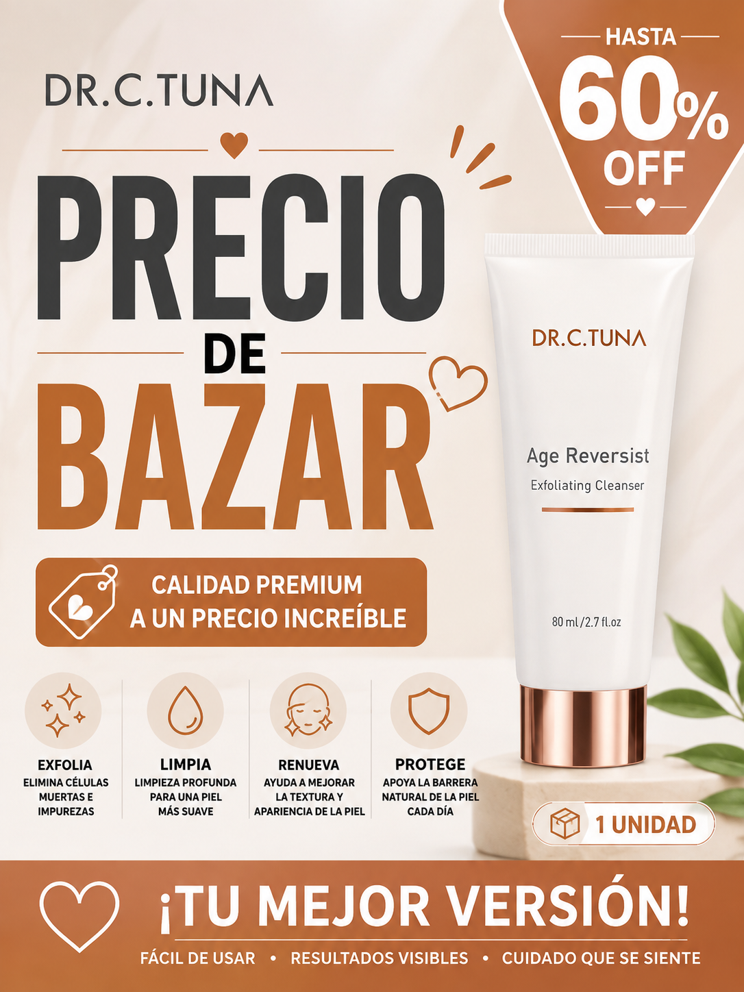 Dr. C. Tuna Age Reversist Exfoliating Cleanser – Bazaar Sale Edition (Up to 60% OFF)