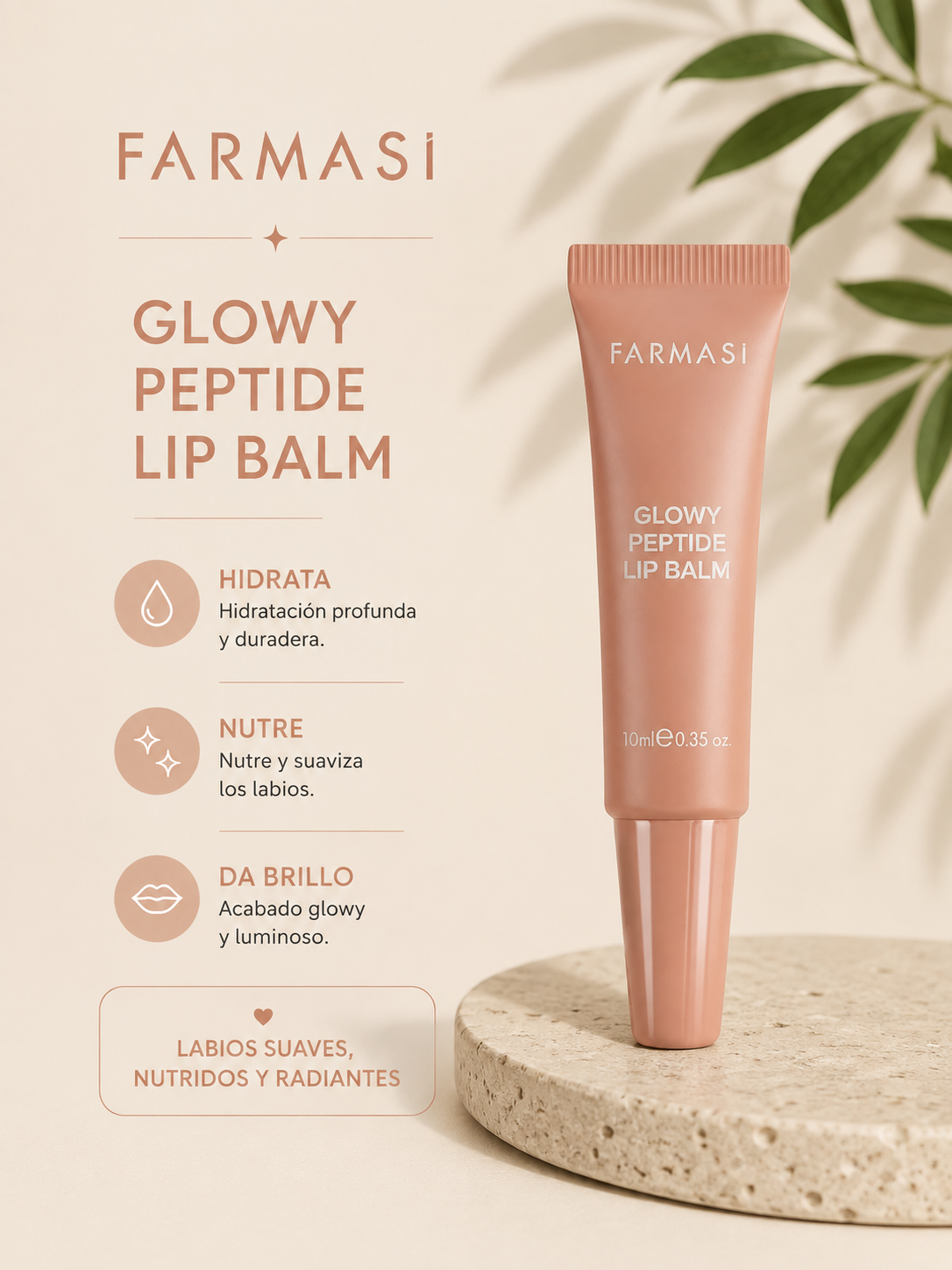 Farmasi Glowy Peptide Lip Balm (Toasted Cinnamon) – Bazaar Sale Edition (Up to 60% OFF)