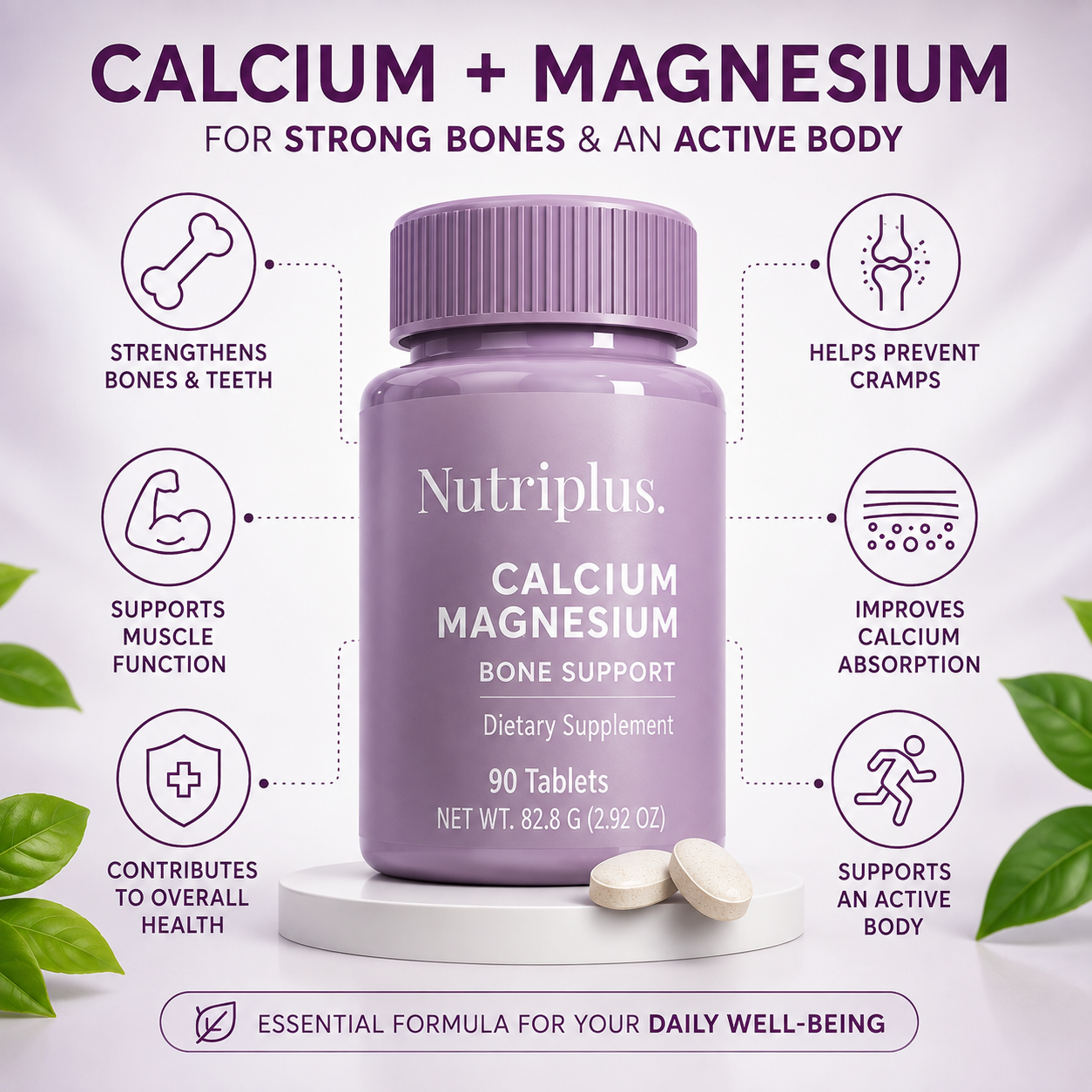 Nutriplus Calcium Magnesium Plus Bone Strength – Bazaar Sale Edition (Up to 60% OFF)